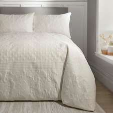 Serene Avery Stripe Duvet Cover Set Natural