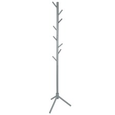 Harbour Housewares Free-Standing Wooden Coat Rack - Grey