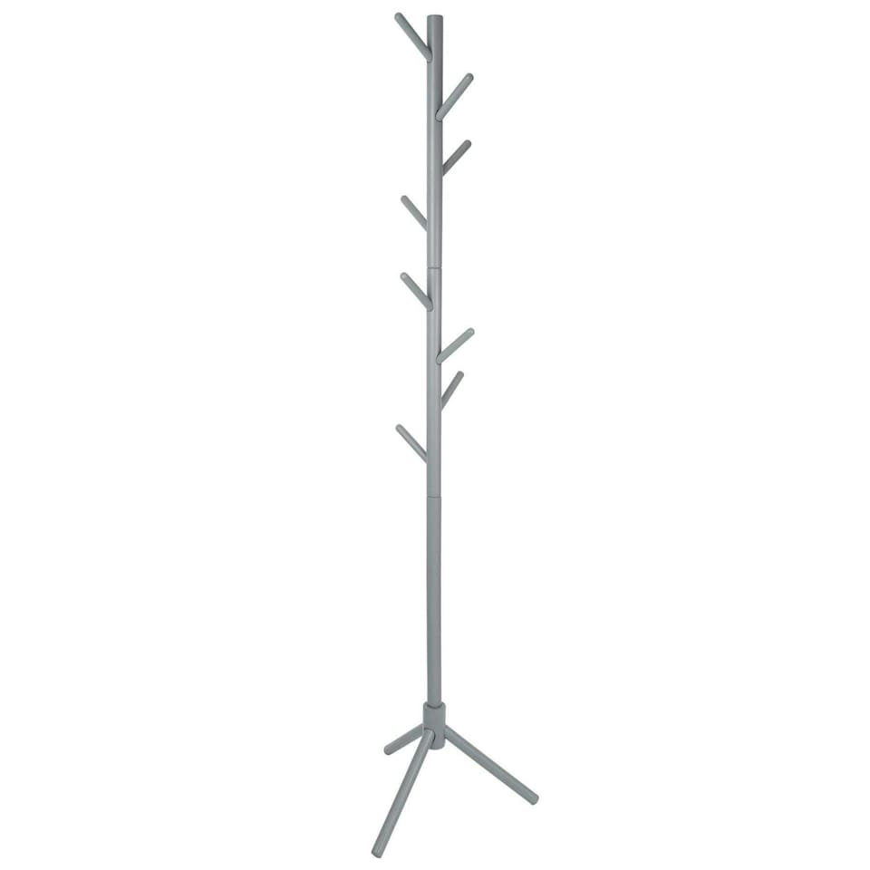 image 1 of Harbour Housewares Free-Standing Wooden Coat Rack - Grey