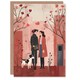 image 1 of Lgbtq Couple on Romantic Walk With Pet Dog Valentine's Day Card