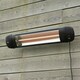 image 3 of 2kW Wall Mounted Quartz Bulb Electric Infrared Heater with Remote Control