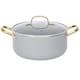 image 3 of Grey Gold Induction 10 Pc Cookware Set Non Stick Frying Pan Saucepan Cooking Pot