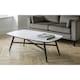 image 1 of White Marble Effect Coffee Table | White | White