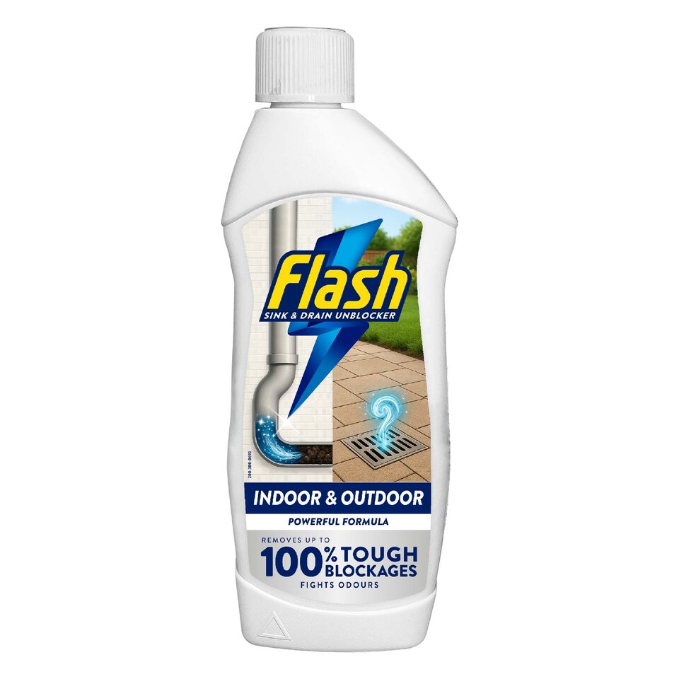 image 1 of Flash Indoor & Outdoor Sink and Drain Unblocker 500ml