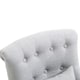 image 8 of HOMCOM Fabric Single Sofa Upholstered with Pillow Wood Leg Grey
