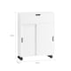 image 4 of SoBuy BZR31-W,Slim Bathroom Cabinet on Wheels with Sliding Doors | White | White | 1