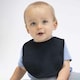 image 2 of Babybugz Baby Single Layer Bib - Black - One Size