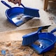image 7 of Colour Coded Dustpan and Brush Sets Wide Plastic Dustpan with Rubber Lip and Soft Bristle Brush