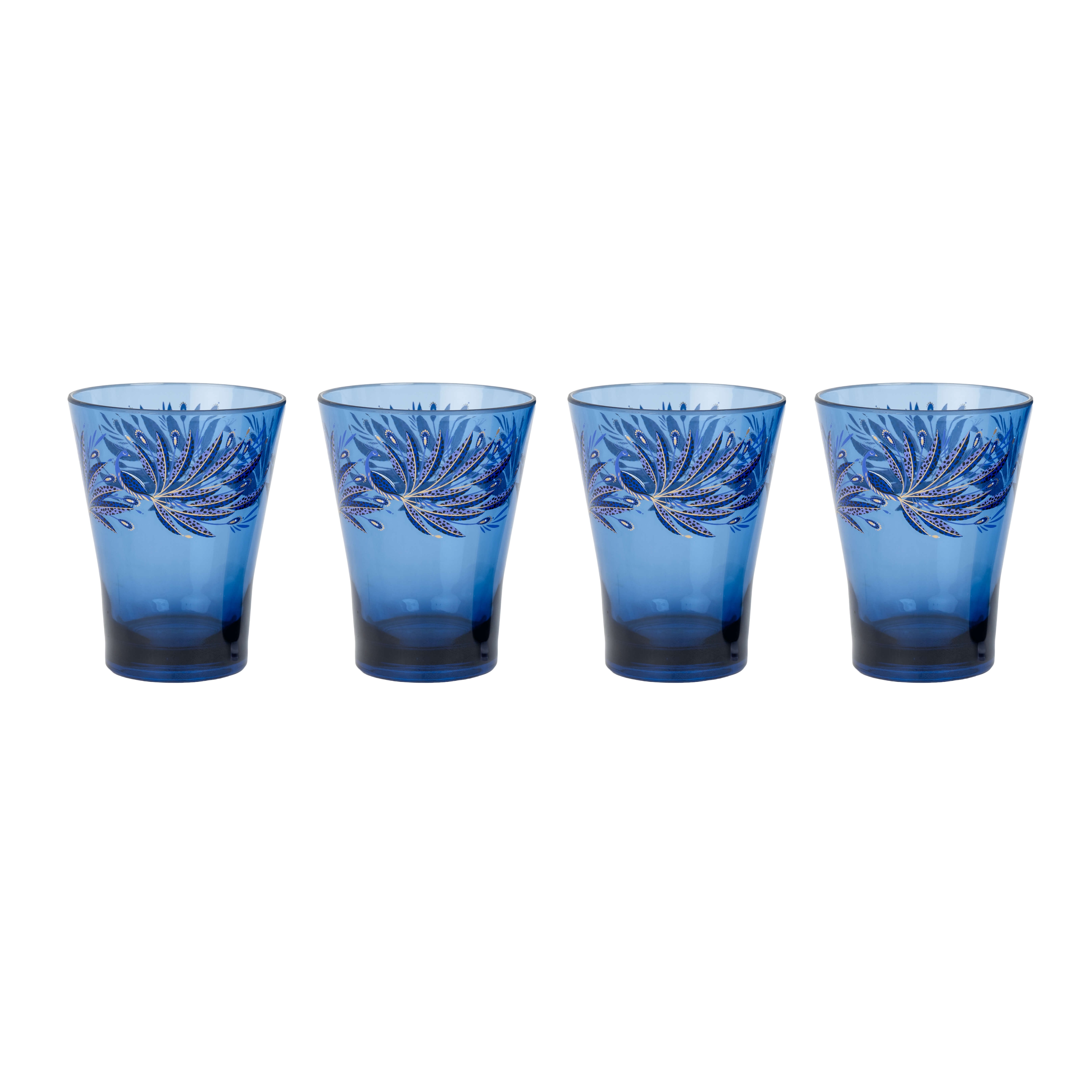 Sara Miller by Navigate Set of 4 Decorated Tumblers