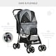 image 5 of PawHut Pet Stroller Dog Pram Pushchair Cat Travel Carriage Universal Wheels Grey