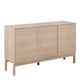 image 1 of Linley 3 Door Sideboard in White Oak