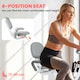 image 4 of HOMCOM 2-In-1 Folding Exercise Bike with 8-Level Magnetic Resistance Pink | Pink