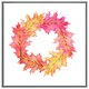 image 4 of Pink & orange autumn reath (Picture Frame) Brown | Oak | XS