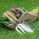 image 3 of Kent & Stowe Stainless Steel Hand Trowel and Fork Set | Brown | 1 x Hand Trowel, 1 x Hand Fork | 1