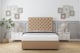 image 1 of Sloomy Mayfair Latte Dumfries Divan Bed With Mattress No Drawers With 54" Floor Standing Headboard 3' Single | Brown | Latte | Single | 1