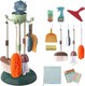 image 1 of Household Cleaning Pretend Play ToyHousehold Cleaning Pretend Play Set with Dinosaur Stand and Accessorieswith Dinosaur Stand and Accessories