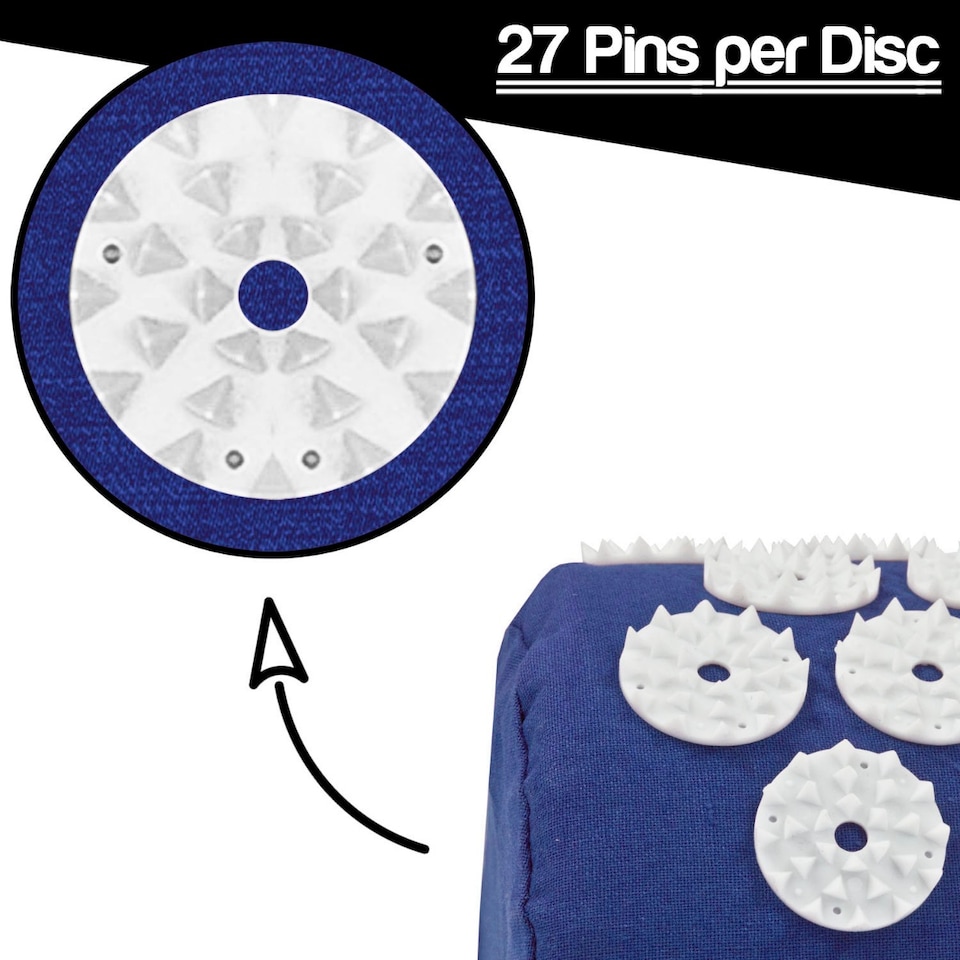 image 1 of Komodo Acupressure Mat, Pillow and Ball Set - Blue