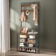 image 1 of Coat Rack Stand With 5 Tier Shoe Bench One Size