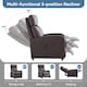 image 5 of MCC Direct Push Back Chair Faux Leather Reclining Pushback Armchair Sofa