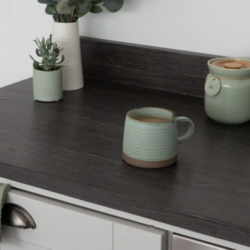 Sticky Back Plastic Oak Sheffield Umbra Wood Effect Kitchen Self-adhesive Vinyl Wrap for Cupboards, Doors and Worktops 90cm x 1m - d-c-fix