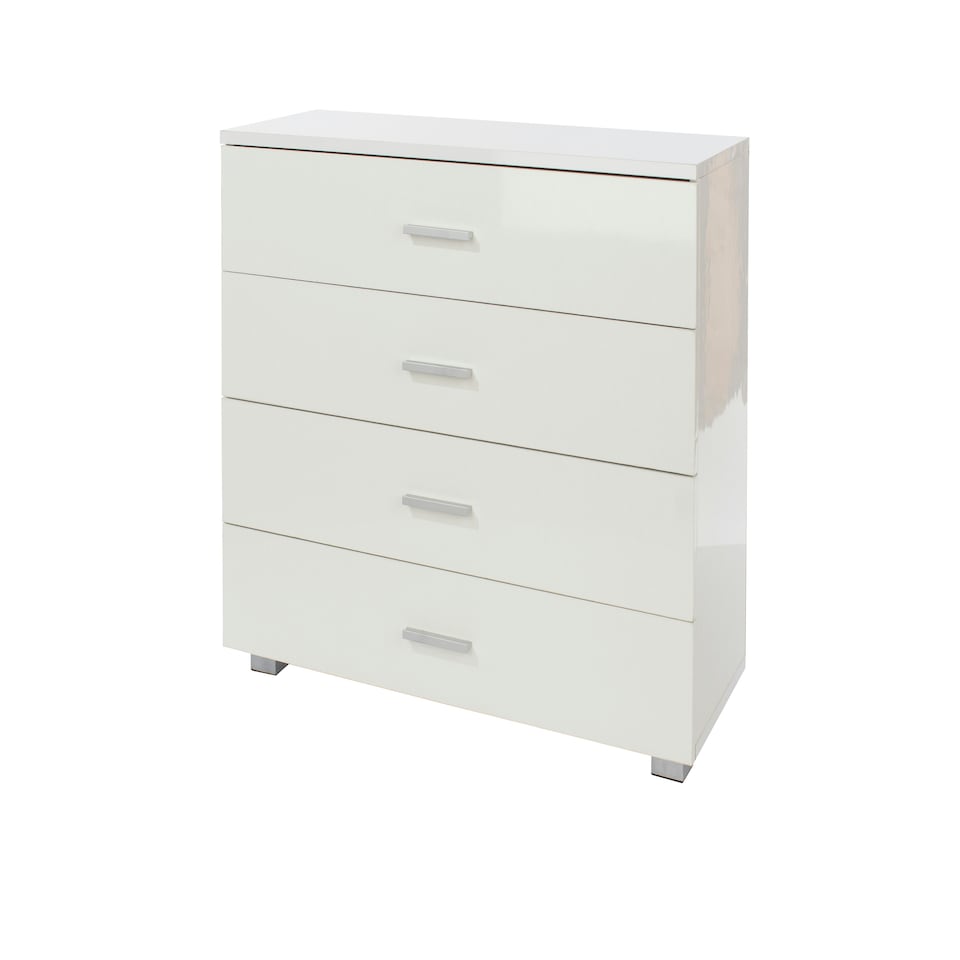 image 1 of Lido, 4 Chest Of Drawers White