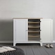 image 2 of Leines Shoe Storage Cabinet in Classic White White