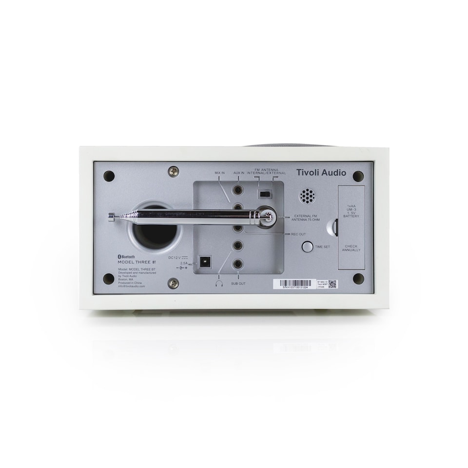 image 1 of Tivoli Audio - Model Three BT with USB-C - White/Silver