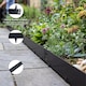image 3 of 5m Anthracite Galvanised Steel Lawn Edging Garden Border Flexible Strip - 8cm
