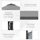 image 6 of Outsunny 4m x 4m Outdoor Pop-Up Canopy Gazebo Adjustable Legs Bag