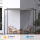 image 5 of Rattantree Slanted Canopy Pergola Outdoor Gazebo 8FT x 8FT