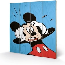 MICKEY MOUSE (SHOCKED) - WOOD PANEL