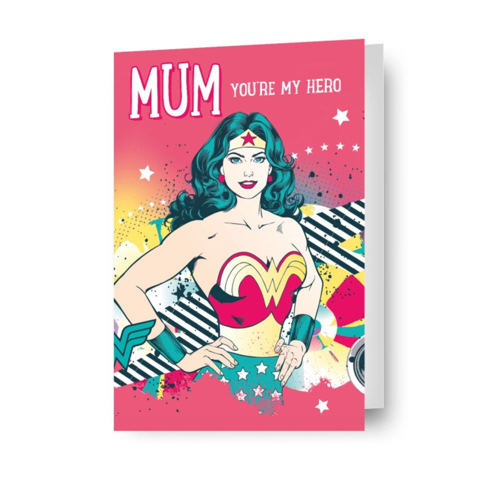 image 1 of Wonder Woman 'You're My Hero' Mother's Day Card