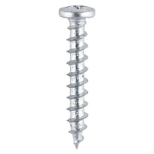 Timco - Window Fabrication Screws - Friction Stay - Shallow Pan with Serrations - PH - Single Thread - Gimlet Point - Zinc (Size 4.8 x 20 - 1000 Pieces)
