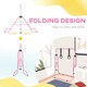 image 5 of HOMCOM Adjustable Height Foldable Kids Gymnastics Bar, Pink
