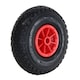 image 3 of 2x 10" 3.00-4 Plastic Rim Sack Truck Replacement Pneumatic Tyre Wheel