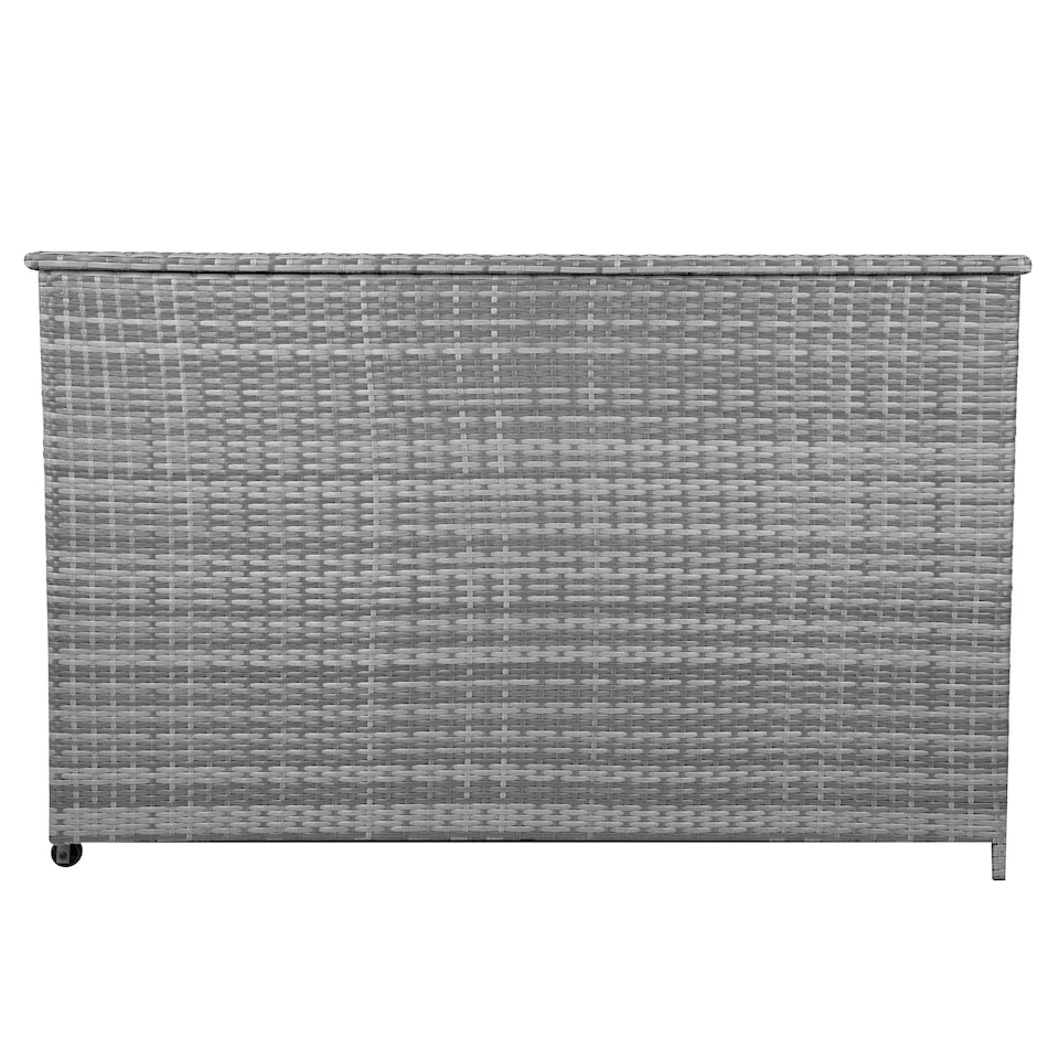 image 1 of Rattan Cushion Storage Box 996L - Grey