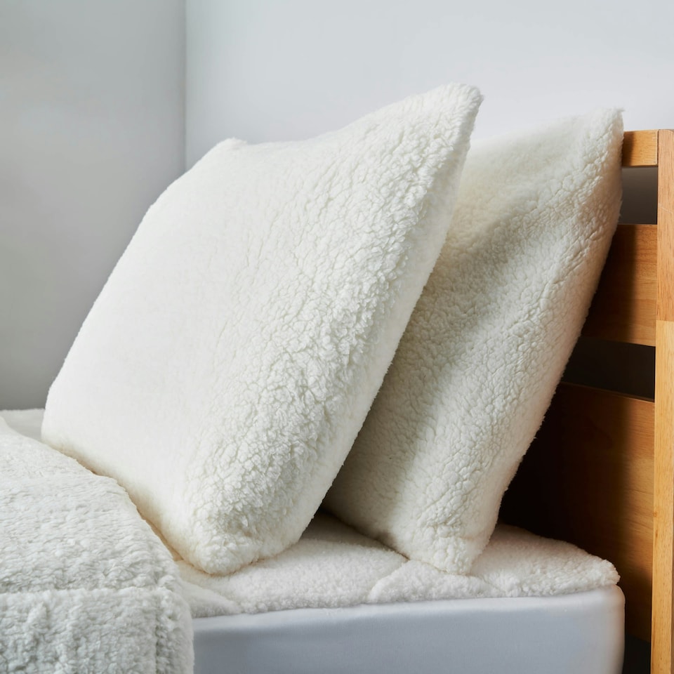 image 1 of BHS Teddy Bear Pillow, Cream | White | White | 1