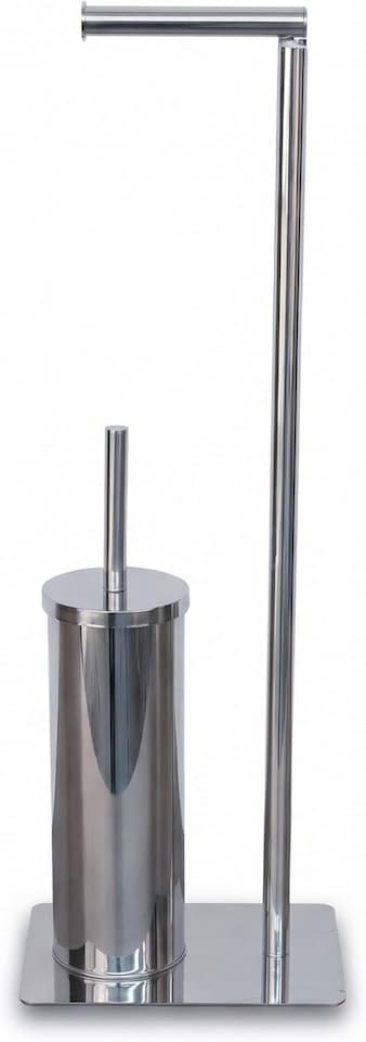 image 1 of Alivio 2-in-1 Bathroom Floor Stand with Paper Holder & Brush (22 x 16 x 67cm)