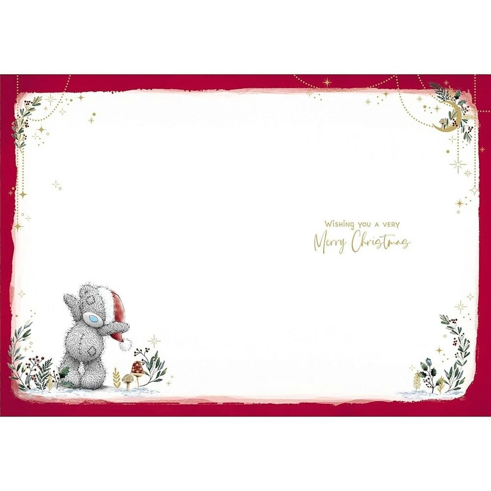 image 1 of Bear And Hearts Of Stars Across the Miles Christmas Card