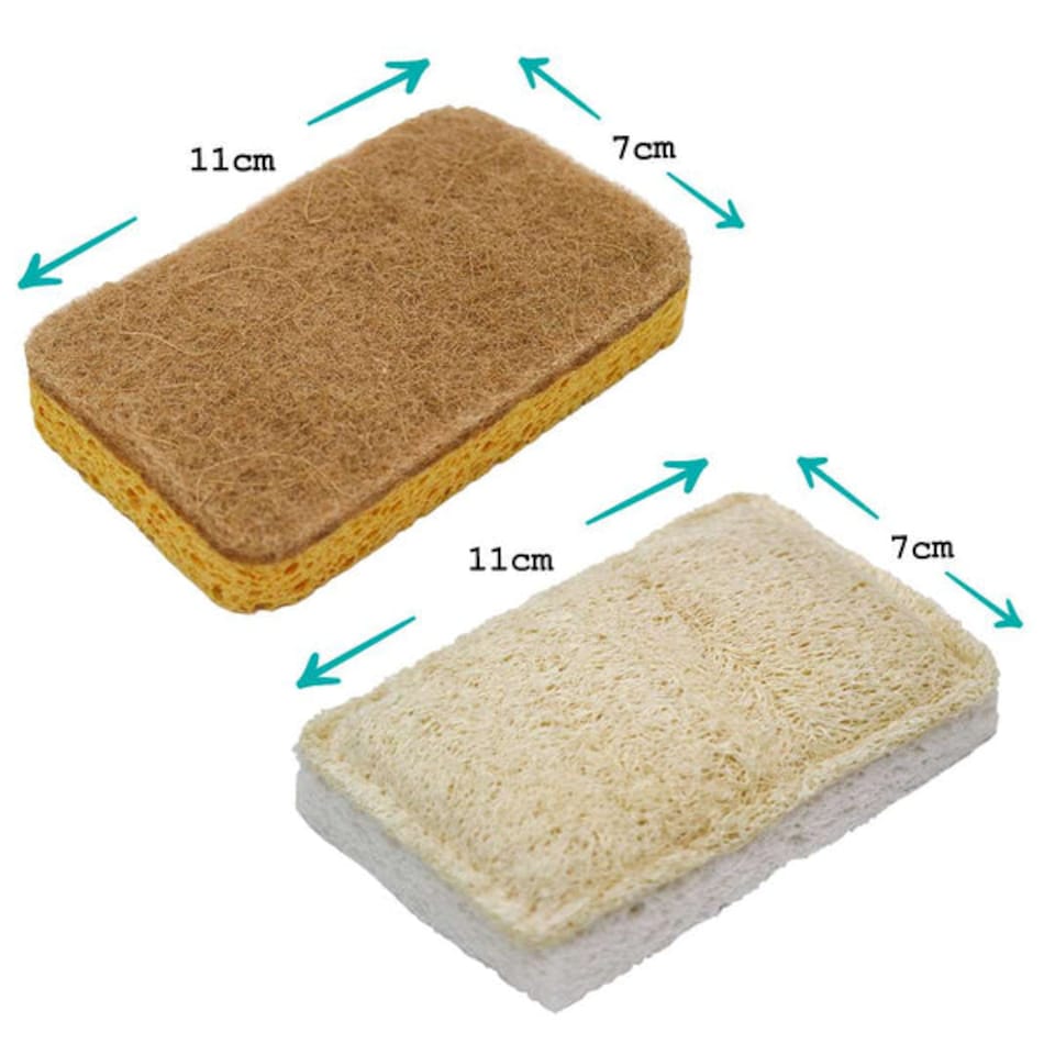 image 1 of EcoVibe Compostable Scourers & Sponge Bundle