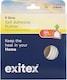 image 1 of Exitex Self Adhesive P Strip Seal 5m Draught Proofing Rubber, Seals Gaps 2mm to 5mm | White