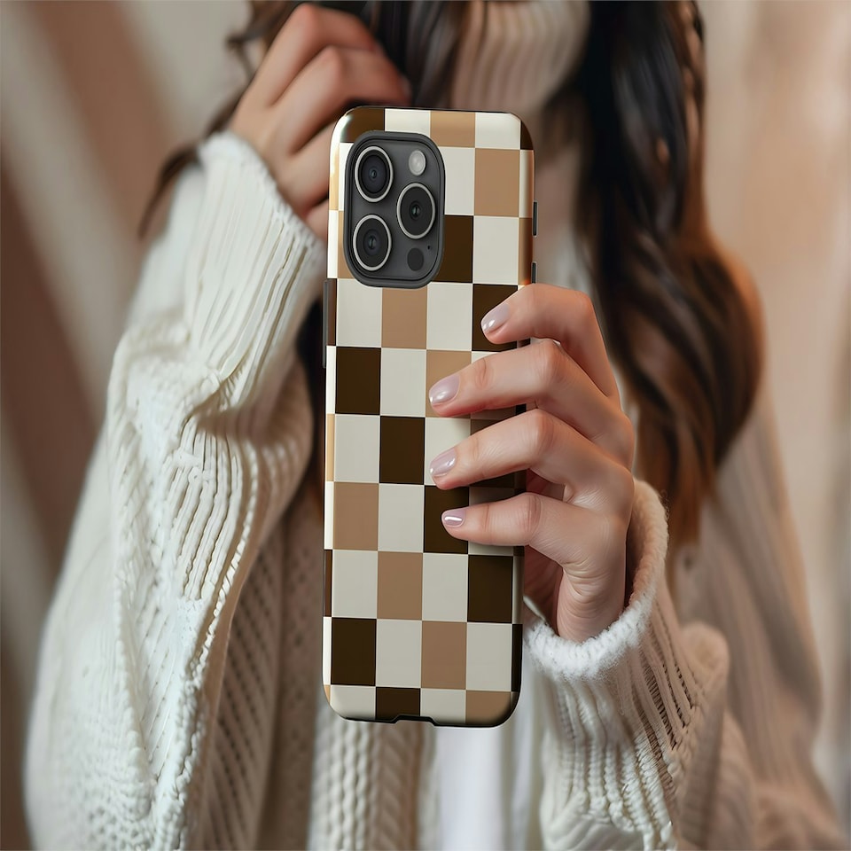 image 1 of Chocolate Check Brown | iPhone 15 Pro
Tough | iPhone 15 Pro
Tough
