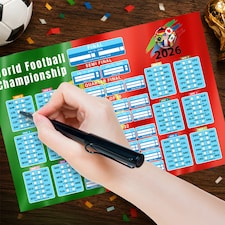 Portugal Flag World Football Championship Cup 2026 A3 Fixture Wall Chart