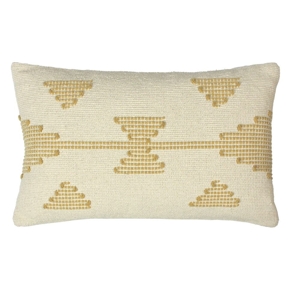 image 1 of Furn Sonny Stitched Cushion, Honey, 50 x 30cm