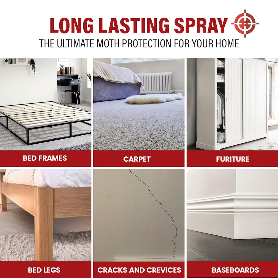 image 1 of Karlsten Moth Killer - Fast-Acting Carpet & Clothes Moth Treatment - Eliminates Moth Infestations Quickly- 5 Litre