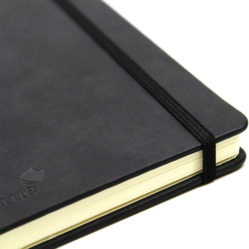 image 1 of Silvine A5 Executive Soft Feel Black Notebook Journal
