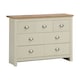 image 1 of Lisbon Chest of 7 Drawers Cream & Oak
