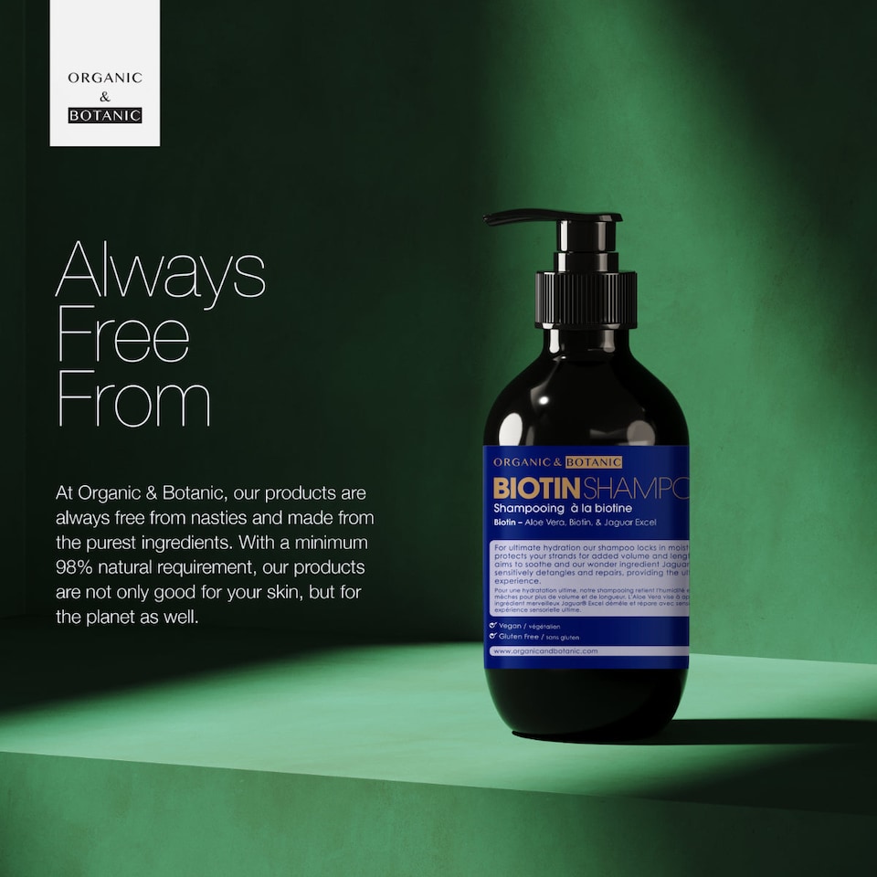 image 1 of Organic & Botanic Biotin Shampoo 500ml
