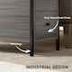 image 10 of HOMCOM Narrow End Table, Sofa Side Table with 2 Drawers Storage Shelf, Grey Grey
