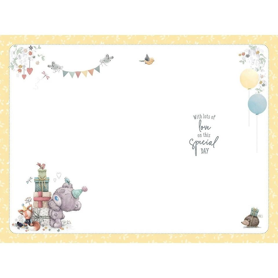image 1 of For Son Tiny Tatty And Pile of Gifts Design 1st Birthday Card